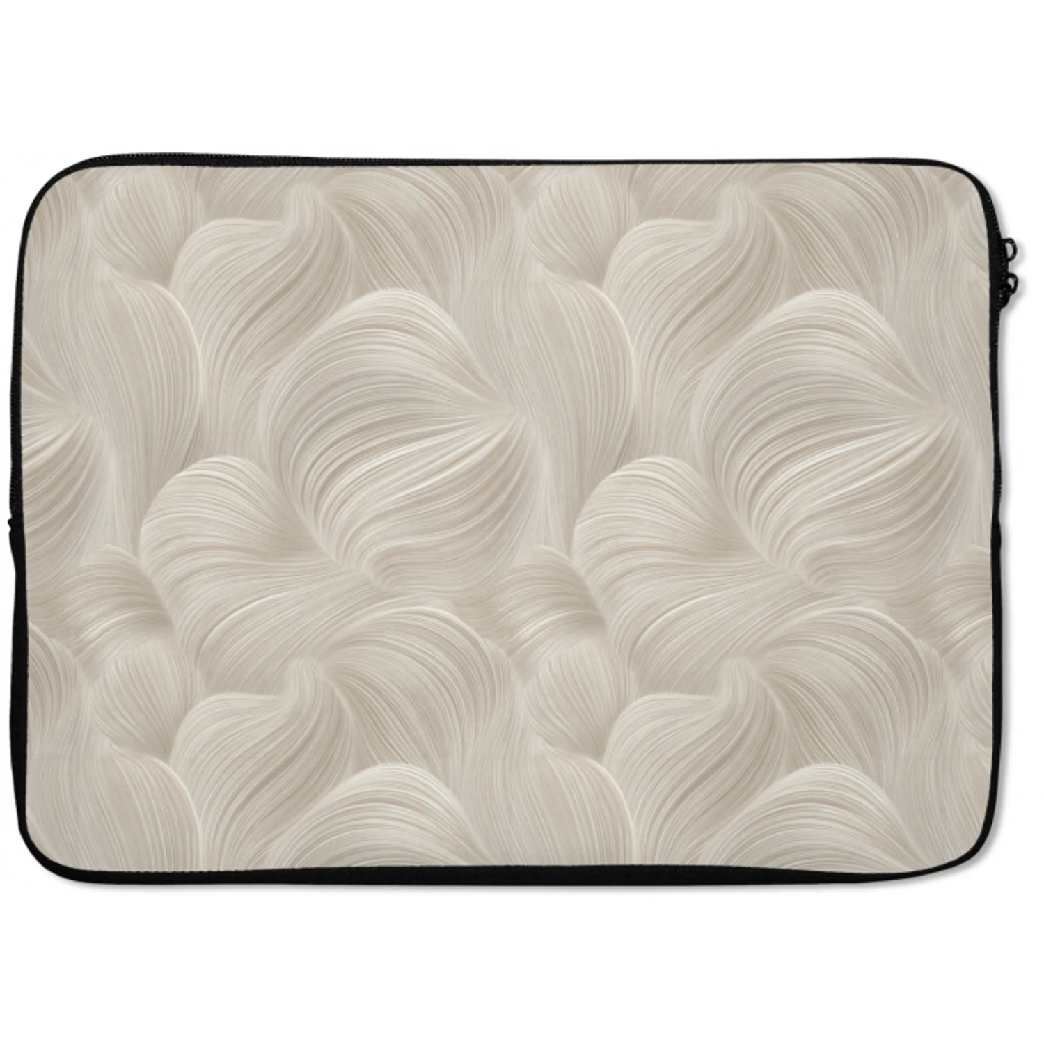 Lijnen - Waaier - Beige laptophoes neopreen klein 279 -zkaufland3dotto
