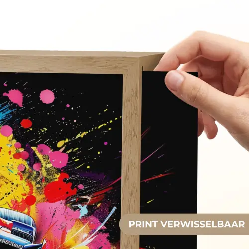Graffiti - Sport - Auto - Formule 1 - Autosport Light Box met batterij (Wandlamp) middel -USP_websiteprintNL