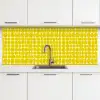 Stippen - Modern - Geel keuken achterwand 2 middel 871 -3d