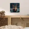 Hert - Kerst - Winter - Sneeuw - Kerstkrans plexiglas 5mm klein -sfeer4