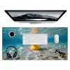 Duikbril - Eend - Water Muismat XXL klein -3d