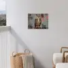 Geschilderd - Abstract - Uil - Bruin tuinposter los doek klein -sfeer8