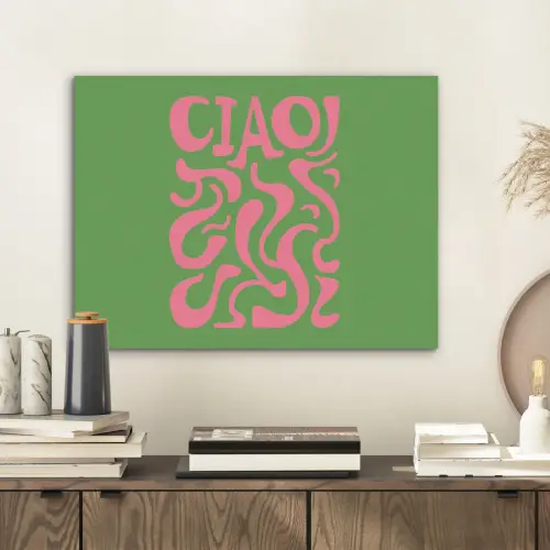 Abstract - Roze - Ciao - Vormen PET vilt klein -sfeer1