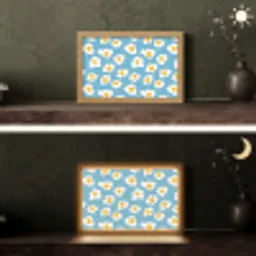 Eieren - Dooiers - Blauw Light Box met kabel (Tafellamp) klein 924 -sfeer3