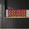 Modern - Patroon - Roze keuken achterwand 2 middel 871 -sfeer1