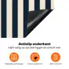 Verticale strepen - Blauw - Crème Inductie beschermer vinyl 3mm klein 276 -zzzzzzz-td-onderkant