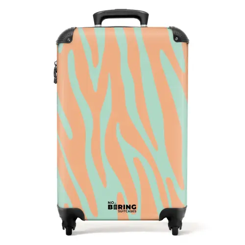 Abstract - Oranje golven NBS - Handbagage koffer - Kinderen Unisex middel -productfoto_recht
