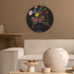 Bloemen - Vrolijk - Vaas Akoestische PET Vilt - Rond klein -sfeer1