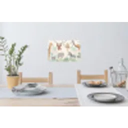 Jungle - Dieren - Groen Muursticker klein -eettafel