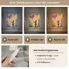 Meisje - Ballon - Hart - Graffiti Light Box met kabel (Tafellamp) klein -USP_lichtkleurNL