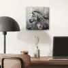Zebra - Wilde dieren - Vlinder - Bloemen plexiglas 5mm klein -sfeer6