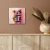 Planken - Boeken - Bladeren aluminium wit klein -sfeer4