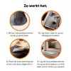 Kustlijn - Pastel - water Inductie beschermer vinyl 3mm klein -zzzzzzz-td-werking