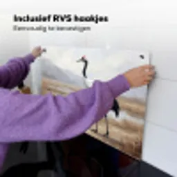 Kraanvogel - Natuur - Realistisch Inductie beschemer met haakjes klein -ky-ophangen-nl