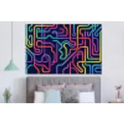 Retro - Abstract - Neon forex 5mm xxl -slaapkamer