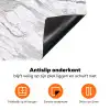 Marmer - Wit - Grijsgroen Inductie beschermer vinyl 3mm klein 276 -zzzzzzz-td-onderkant
