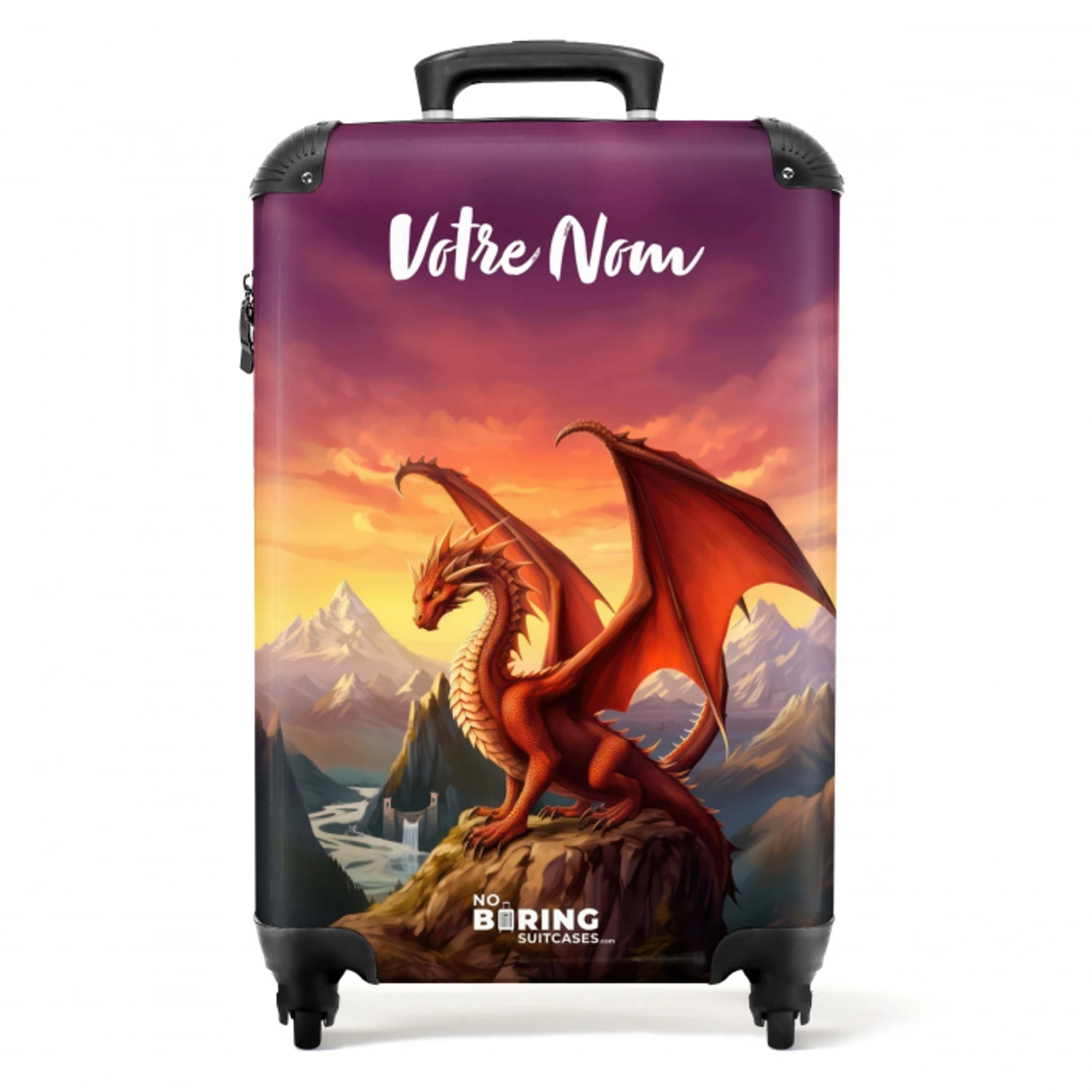 Rode reuzendraak NBS - Handbagage koffer - Kinderen Unisex middel -productfoto_recht