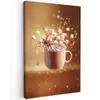 Chocomelk - Drinken - Warm - Bruin Tuinposter op houten frame 2 cm dik klein -3d