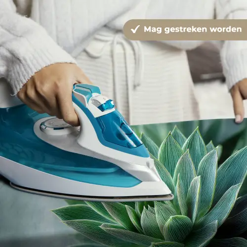 Vetplant - Bladeren - Groen - Wazig Wandkleed katoen klein -sfeer9