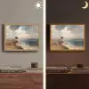 Klif - Zee - Boom Light Box met batterij (Wandlamp) middel -sfeer3