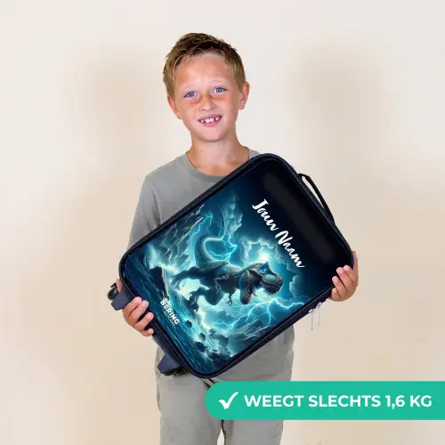 Donderslagdino Kinderkoffer - Zwart klein -sfeer4_NL