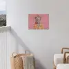 Leeuw - Pak - Geruit - Bril tuinposter los doek klein -sfeer8