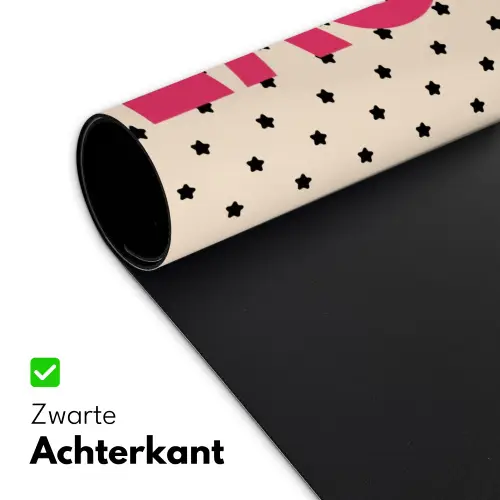 Love - Stippen - Roze Muismat XXL klein -sfeer2
