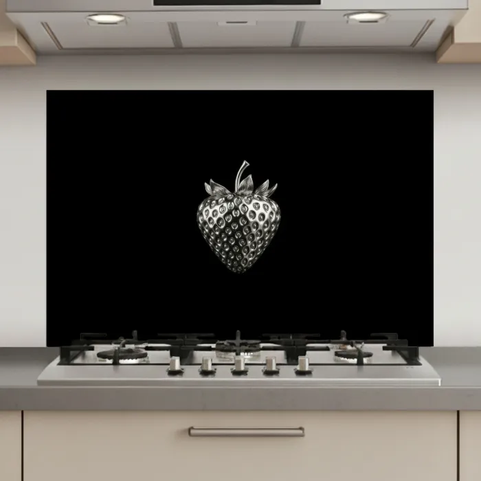 Aardbei - Zaadstructuur - Realistisch keuken achterwand spatscherm klein -3d_website
