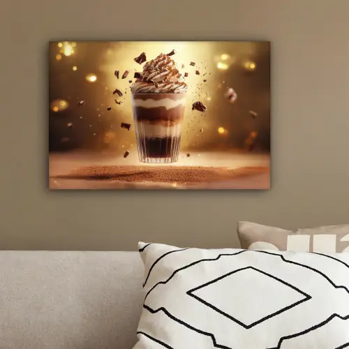 Dessert - Chocolade - Zoet - Eten canvas 2cm klein -sfeer3
