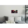 Schedel - Abstract - Rood - Blauw - Graffiti Muursticker klein -slaapkamer