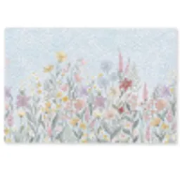 Weidebloemen - Illustratie - Kleurrijk Deurmat klein -zkaufland3d