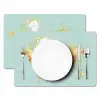 Wereldkaart - Realistisch - Blauw Placemat vinyl groot -zzsfeer2_Kitchenyeah-website