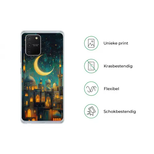 Islamitisch - Moskee - Ramadan - Islam Telefoonhoesje Samsung Galaxy S10 Lite klein -specsS10Lite
