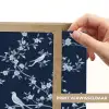 Grafisch - Bloesemtak - Blauw Light Box met batterij (Wandlamp) middel 907 -USP_websiteprintNL
