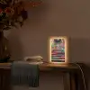 Trap - Graffiti - Kleuren - Kunst Light Box met kabel (Tafellamp) klein -sfeer4