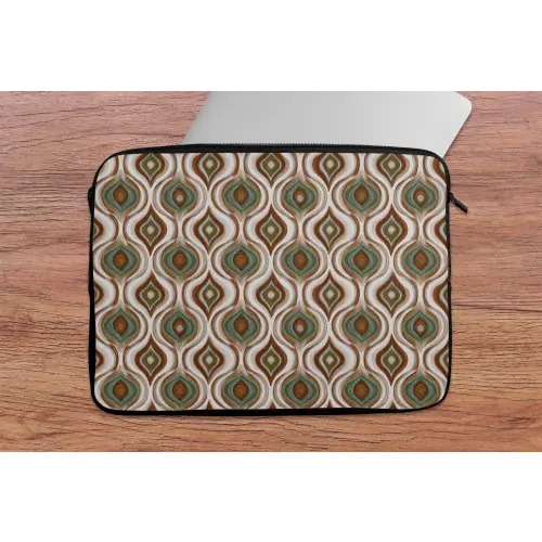 Motief - Patroon - Kleurrijk laptophoes neopreen klein 279 -tafel