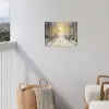Winter - Abstract - Sneeuw - Natuur - Zon tuinposter los doek klein -sfeer8