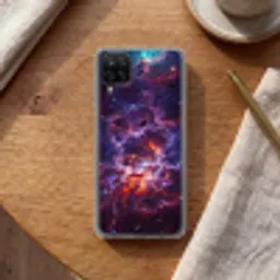 Space - Stars - Abstract - Colorful Telefoonhoesje Samsung Galaxy A12 klein -sfeer1