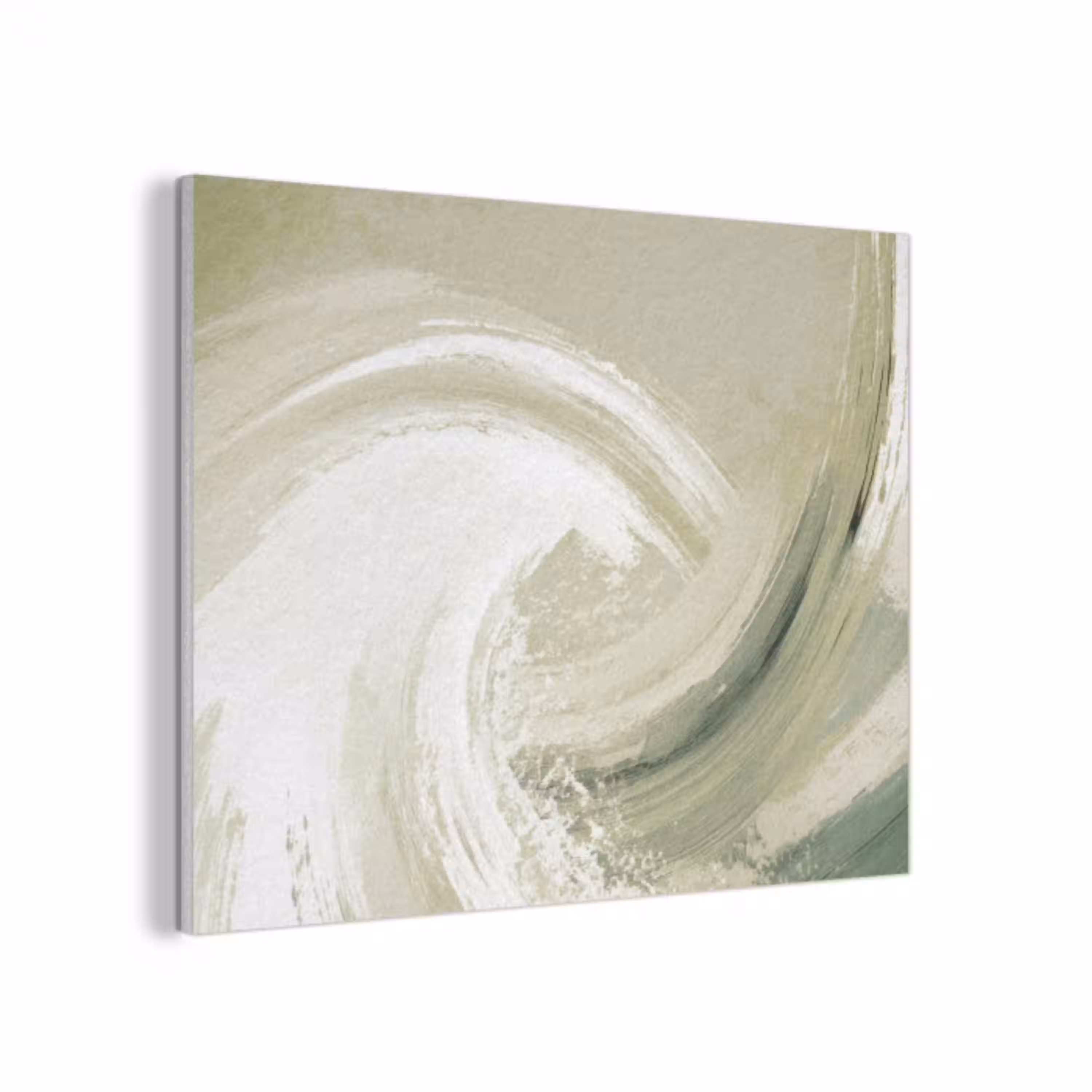 Abstract - Penseelstreken - Golven - Groen PET vilt klein -3d