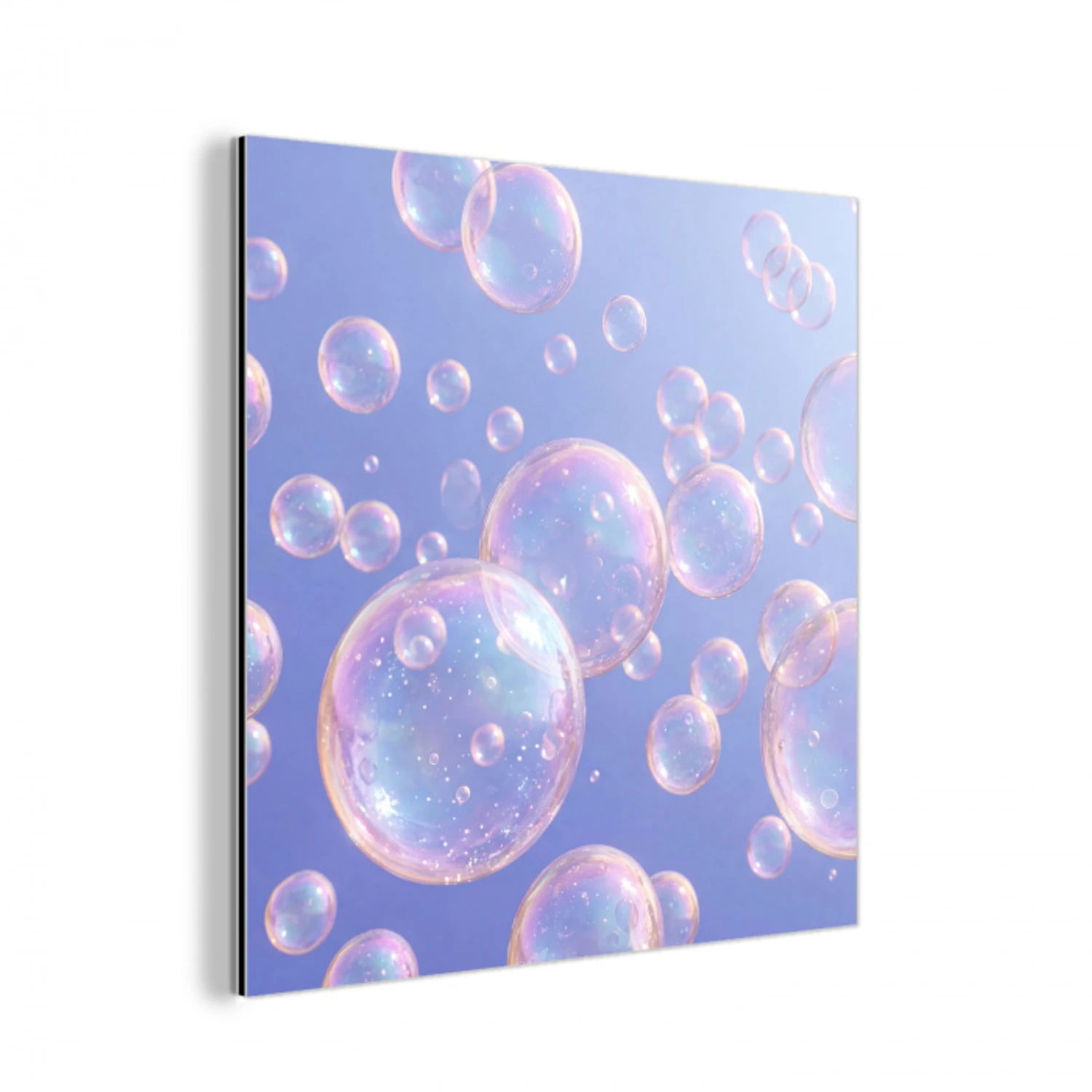 Pastel - Bubbels - Dromerig aluminium wit klein -3d