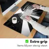 Gebouwen - Lucht - Zwart Muismat XXL klein -sfeer3