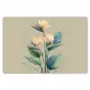 Paradijsvogelbloemen - Blauwgroene bladeren - Beige Placemat vinyl groot -zzsfeer1_Kitchenyeah-website