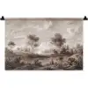 Klassiek - Landschap - Neutraal Wandkleed katoen klein -zz3d