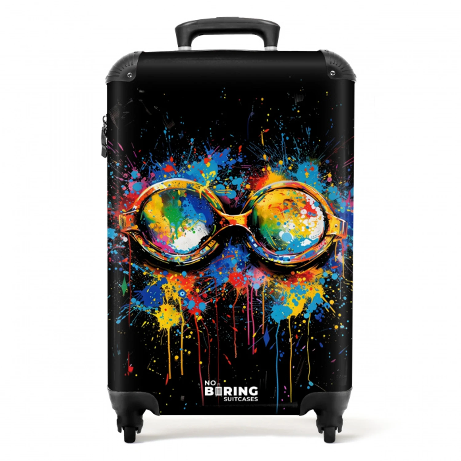 Zwembril met graffiti NBS - Handbagage koffer - Unisex middel -productfoto_recht