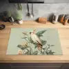 Gele kuifkaketoe - paradijsvogelbloemen - Groen Inductie beschermer vinyl 3mm klein -sfeer5