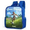 Voetbal - Jongen - Goal - Voetbaltenue Kinderrugzak - Blauw middel -schuin