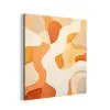 Oranje - Abstract - Kunst aluminium wit klein -3d