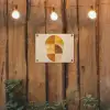 Cirkels - Geel - Minimalistisch tuinposter los doek klein -sfeer1
