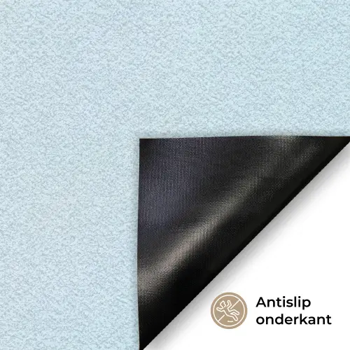 Tulpen - Blauw - Bladeren Deurmat klein -antislip_NL