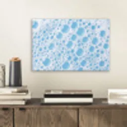Schuim - Bubbels - Blauw aluminium wit klein -sfeer1